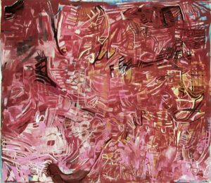 o.T., 150 x 150 cm, Pigment Acryl auf Papier, 2002-2005