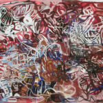 o.T., 150 x 150 cm, Pigment Acryl auf Papier, 2002-2005