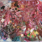 o.T., 150 x 150 cm, Pigment Acryl auf Papier, 2002-2005